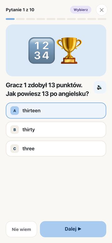 Test z obrazkiem i lektorem